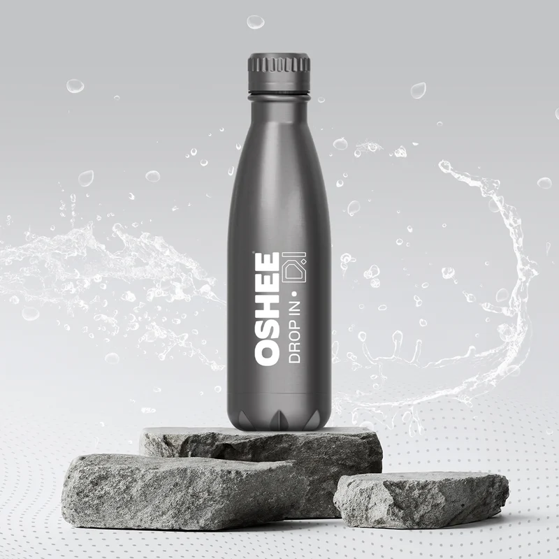 Thermosflasche aus Edelstahl, silber, 500 ml