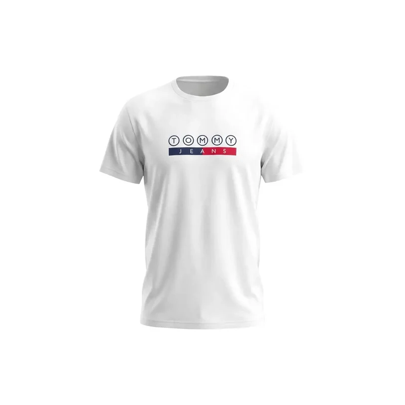 Tommy Hilfiger Weißes T-Shirt aus Bio-Baumwolle für Herren