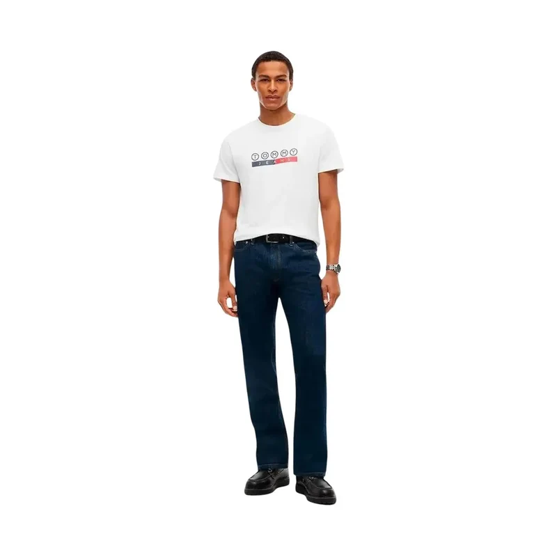 Tommy Hilfiger Weißes T-Shirt aus Bio-Baumwolle für Herren