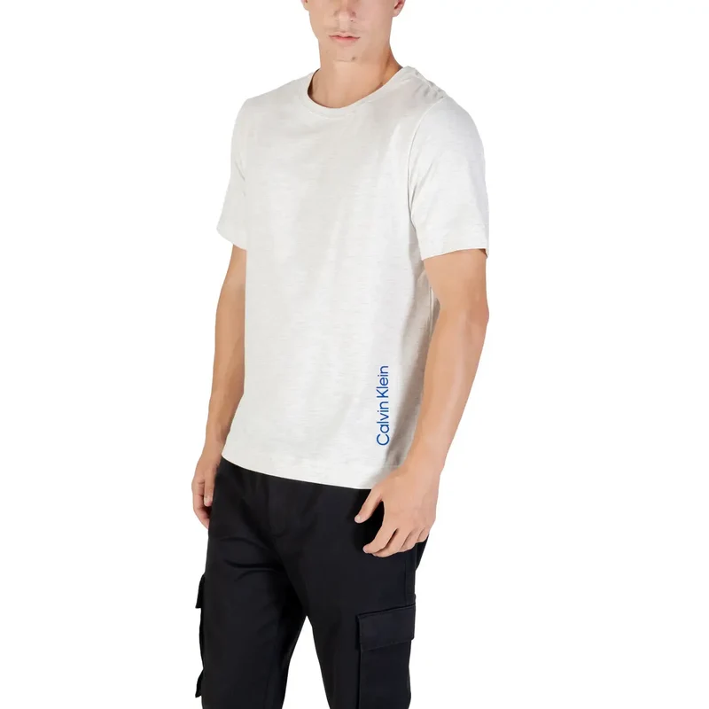 Calvin Klein Sport Herren-T-Shirt aus grauer Baumwollmischung