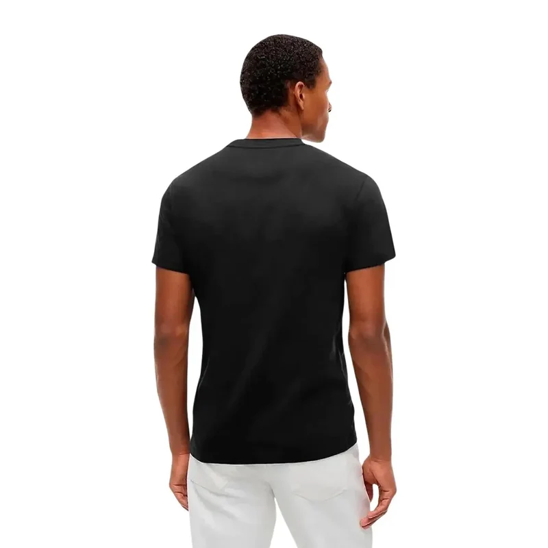 Tommy Hilfiger Schwarzes Herren-T-Shirt aus Baumwolle