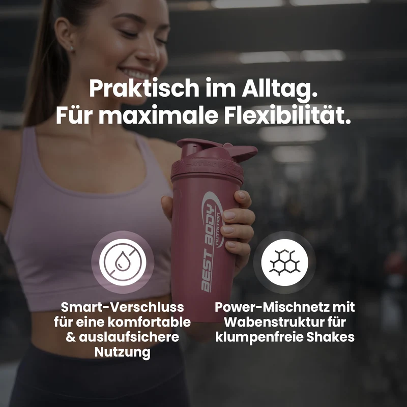 Edelstahl Shaker - Design Best Body Nutrition