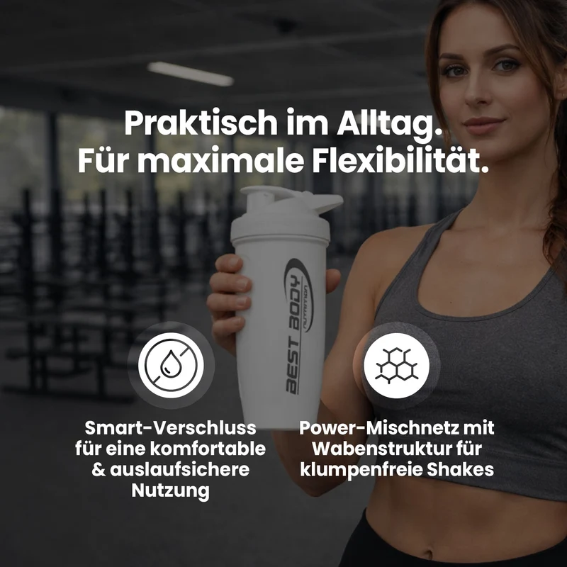 Edelstahl Shaker - Design Best Body Nutrition