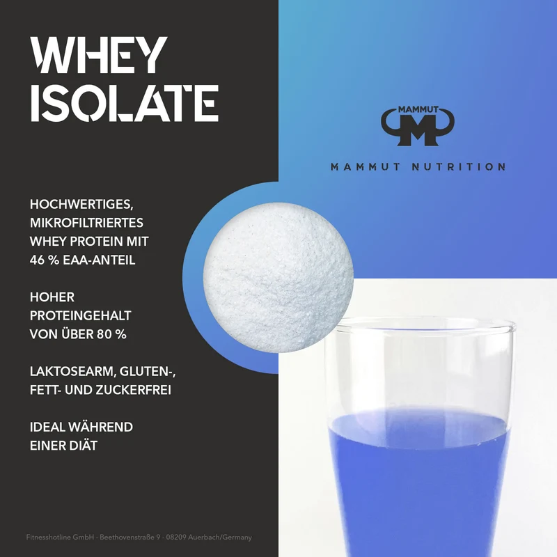 Whey Isolate - 460 g Dose