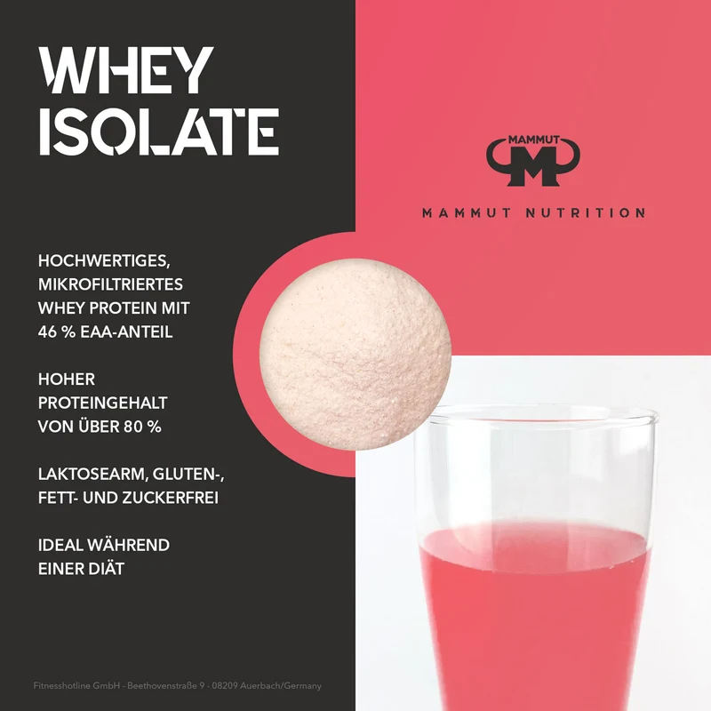 Whey Isolate - 460 g Dose