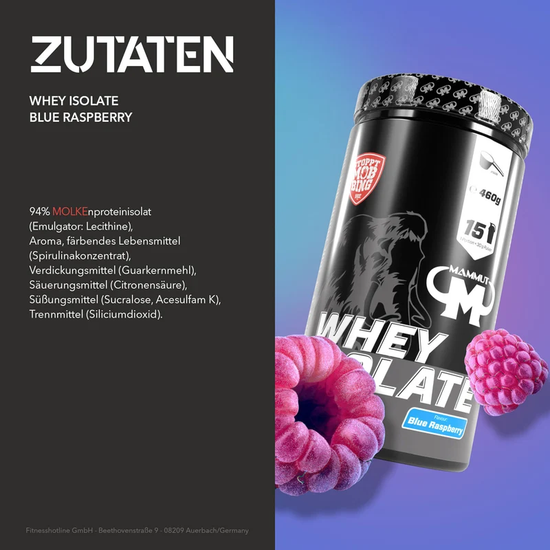 Whey Isolate - 460 g Dose