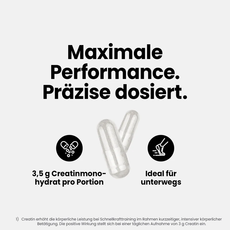 Creatine Kapseln - 200 Stück/Dose
