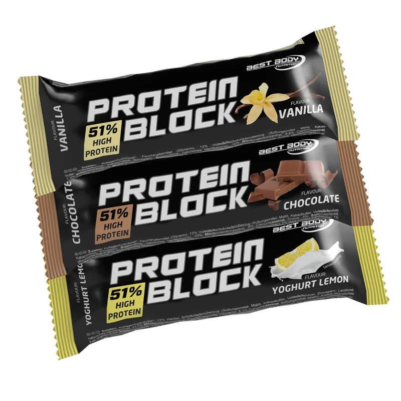 Protein Block - Mix Box - 15 x 90 g Riegel