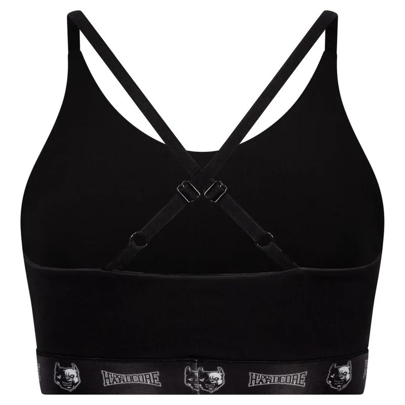 100% HARDCORE Damen Sport Top "Taping" | Black