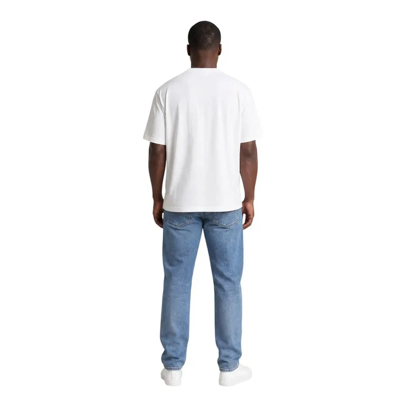 Calvin Klein Weißes Baumwoll-T-Shirt für Herren