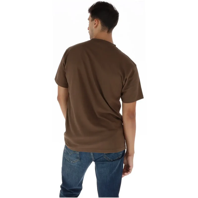 Vans Herren T-Shirt aus brauner Baumwolle, Kurzarm