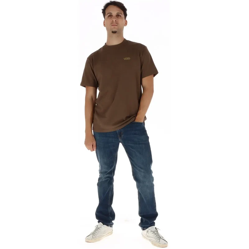 Vans Herren T-Shirt aus brauner Baumwolle, Kurzarm