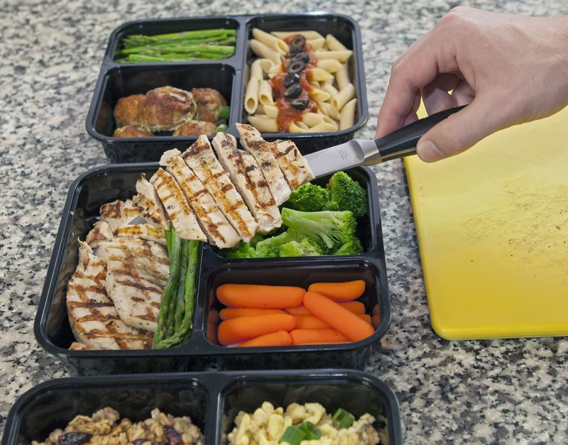 INEVIFIT | Meal Prep Containers 36 oz. 3-Compartment