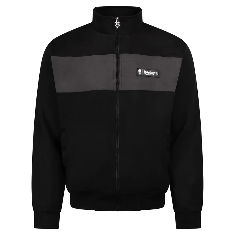 HOOLIGAN Trainingsjacke "We don´t Care" | Black