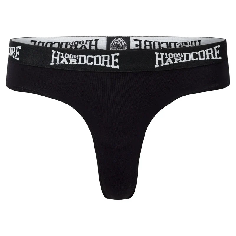 100% HARDCORE Damen Tanga | Black