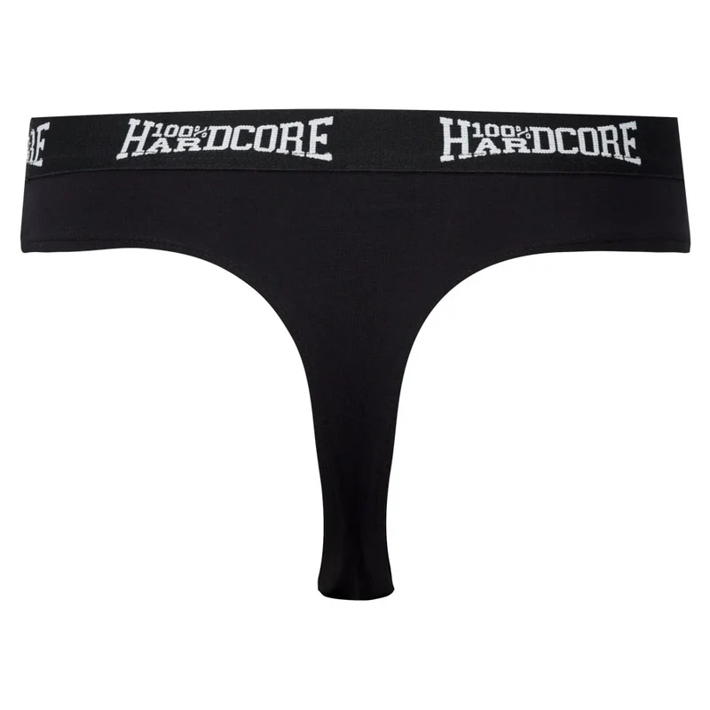 100% HARDCORE Damen Tanga | Black