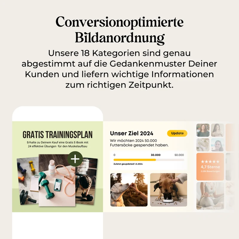 Produktbildvorlagen + AI Generierung