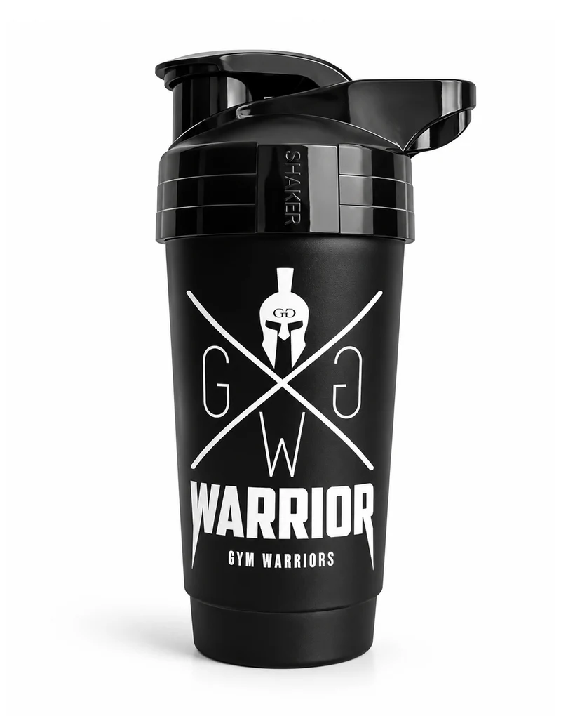 Protein Shaker 'Warrior' 700ml - Schwarz