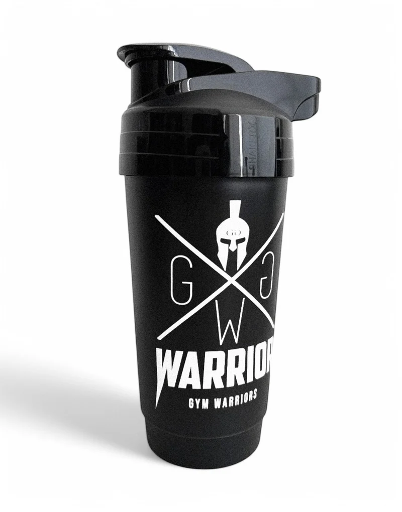 Protein Shaker 'Warrior' 700ml - Schwarz