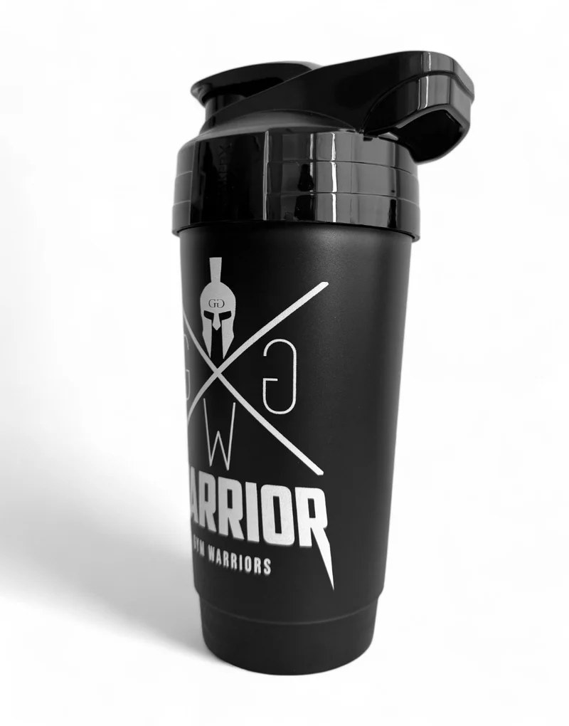Protein Shaker 'Warrior' 700ml - Schwarz