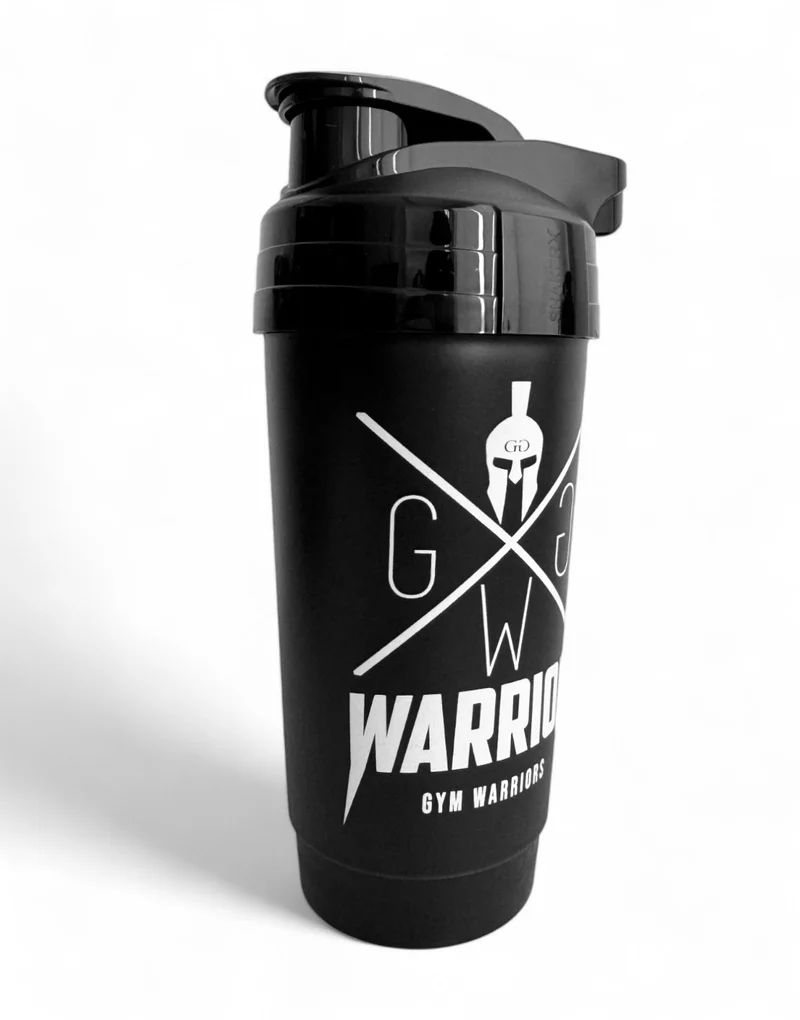 Protein Shaker 'Warrior' 700ml - Schwarz