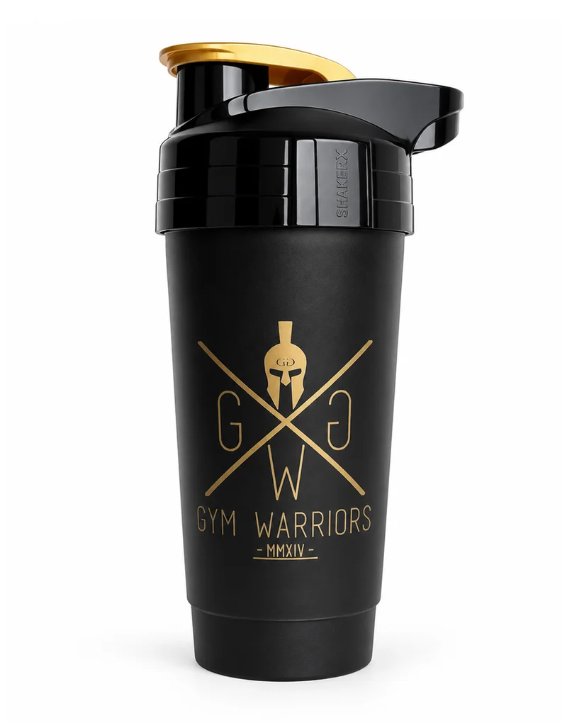 Protein Shaker 'Gym Warriors' 700ml - Gold