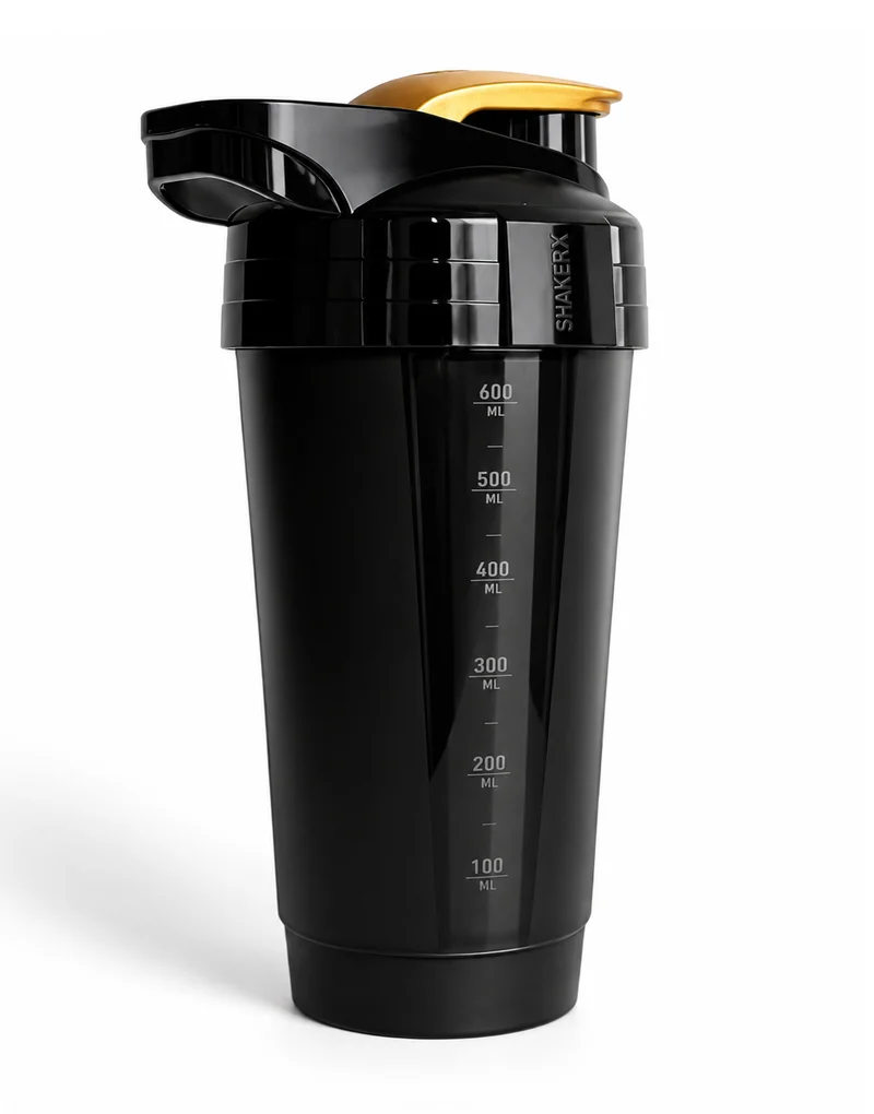 Protein Shaker 'Gym Warriors' 700ml - Gold