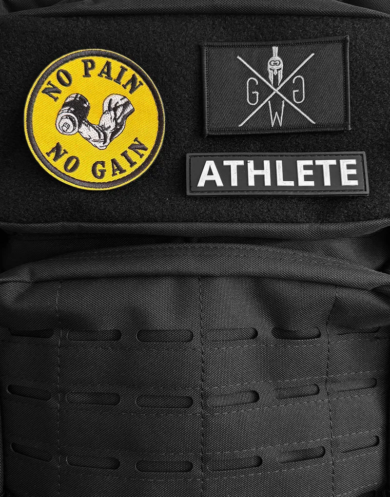 No Pain No Gain Bizeps Patch - Klettverschluss