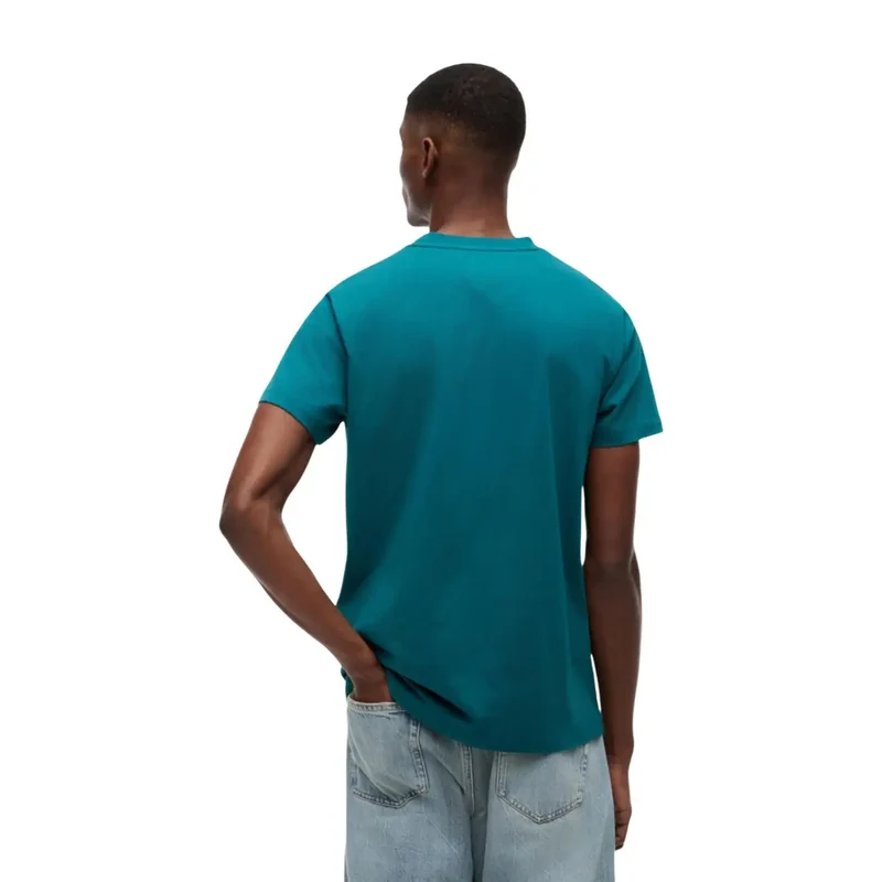 Tommy Hilfiger Herren Grünes T-Shirt aus Bio-Baumwolle