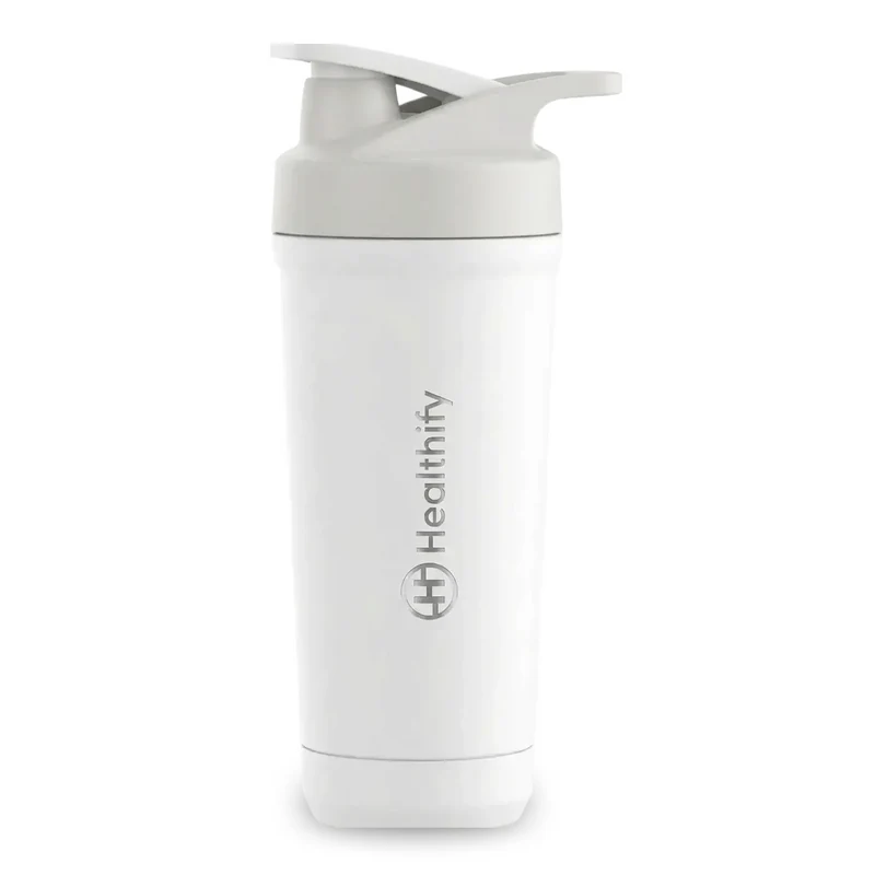 Healthify Premium Stainless Steel Protein Shaker,Leak-Proof Metal Shaker for Men & Women, BPA Free 700ML