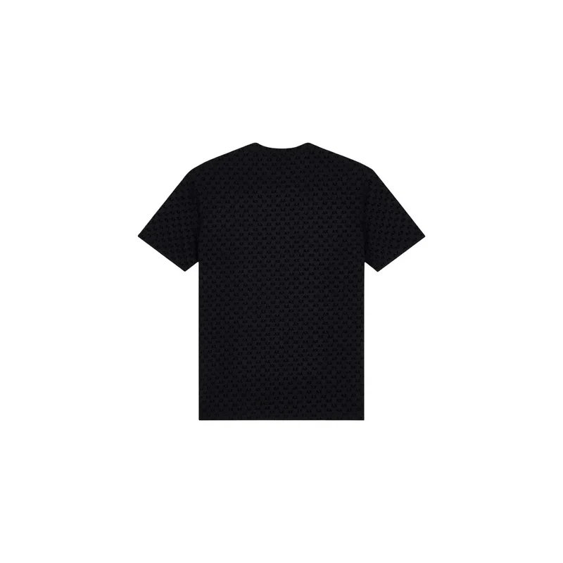 Armani Exchange Schwarzes Baumwoll-T-Shirt für Herren