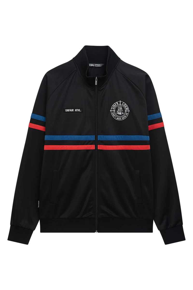 UNFAIR ATHLETICS DMWU Tracktop | Black Tricolore