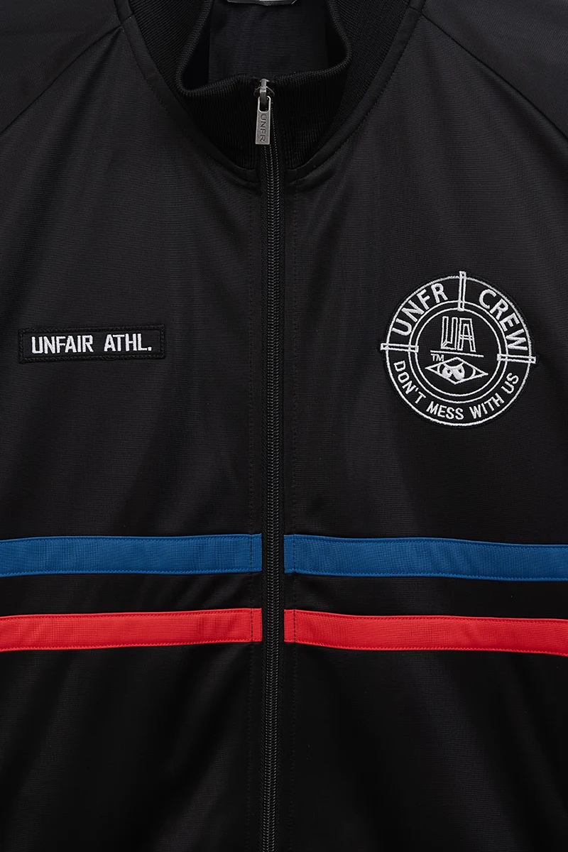 UNFAIR ATHLETICS DMWU Tracktop | Black Tricolore