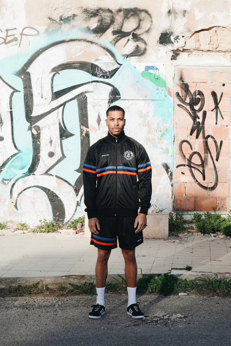 UNFAIR ATHLETICS DMWU Tracktop | Black Tricolore