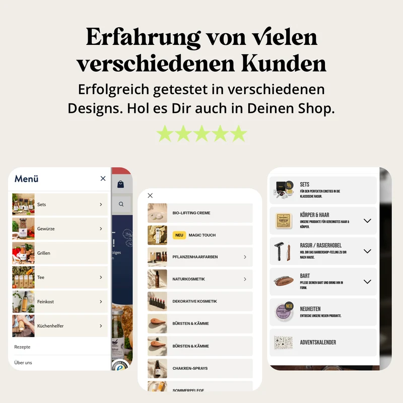 Premium Mobile Navigation