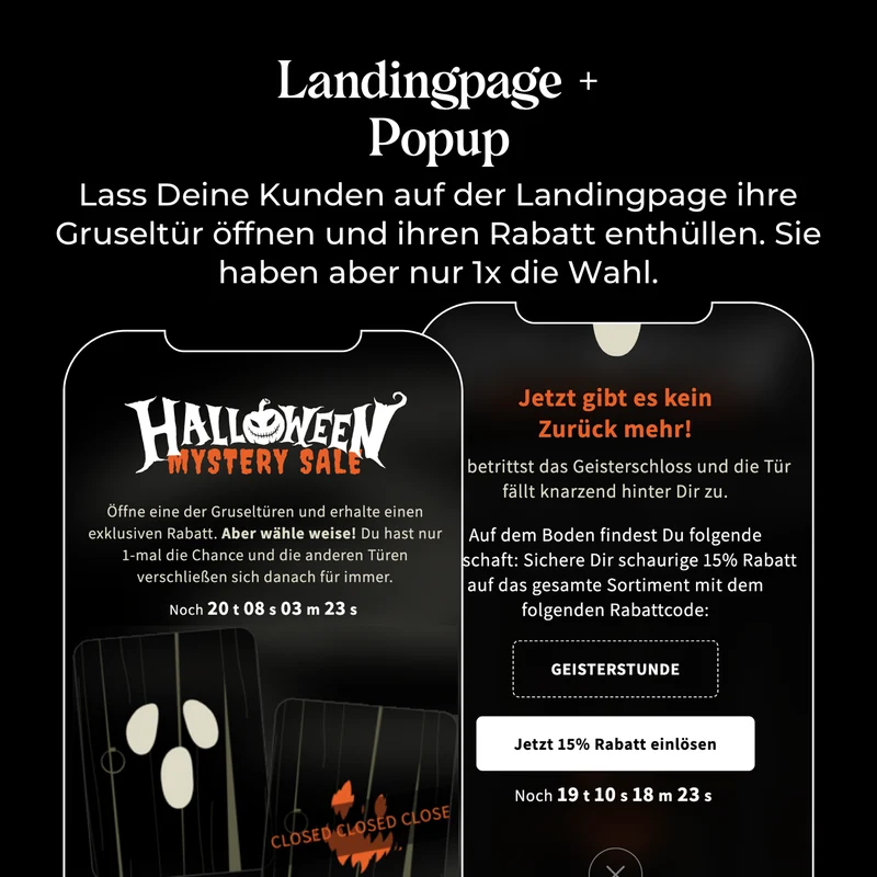 Halloween Mystery Sale Kampagne
