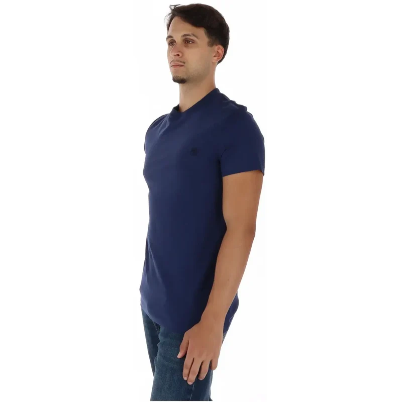 Timberland Herren T-Shirt aus blauer Baumwolle, Kurzarm