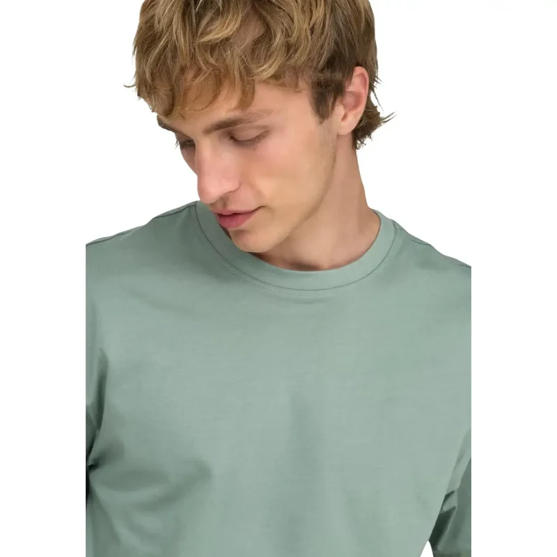 Only And Sons Herren T-Shirt aus grüner Baumwolle, bequeme Passform