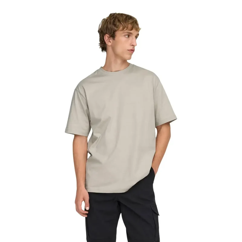 Only And Sons Herren T-Shirt aus grüner Baumwolle, bequeme Passform