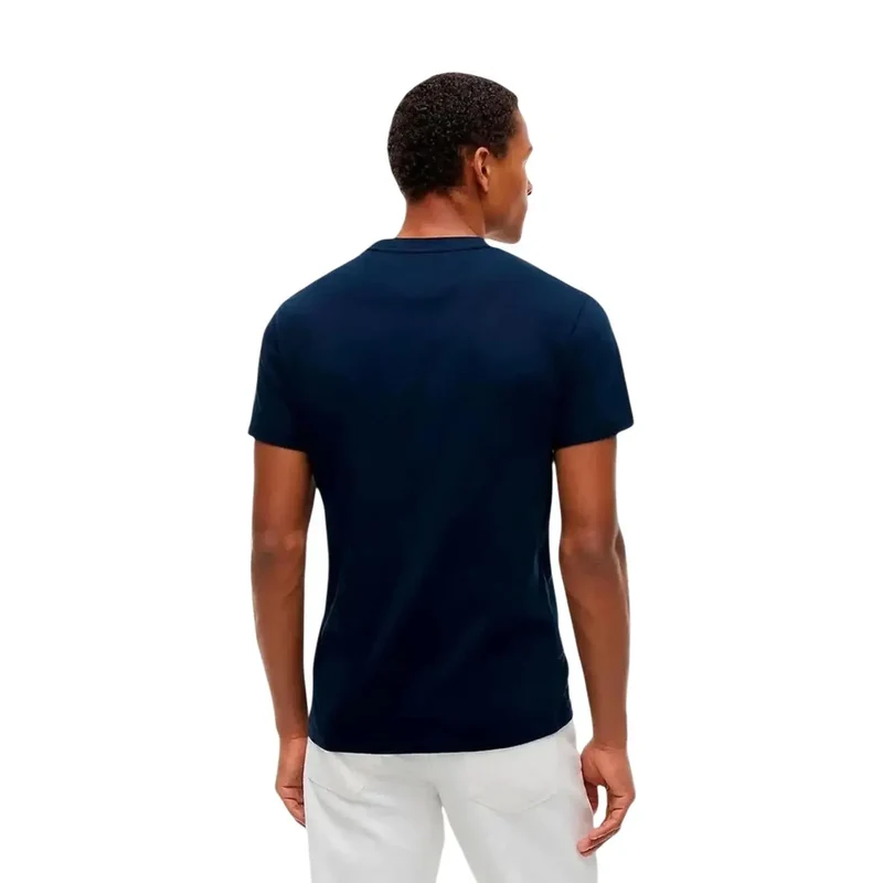 Tommy Hilfiger Herren T-Shirt aus blauer Bio-Baumwolle