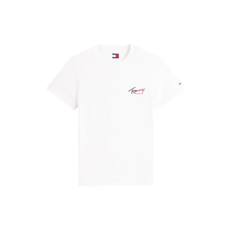 Tommy Hilfiger Weißes T-Shirt aus Bio-Baumwolle für Herren