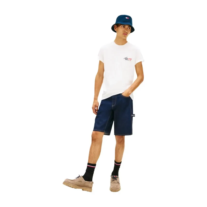 Tommy Hilfiger Weißes T-Shirt aus Bio-Baumwolle für Herren
