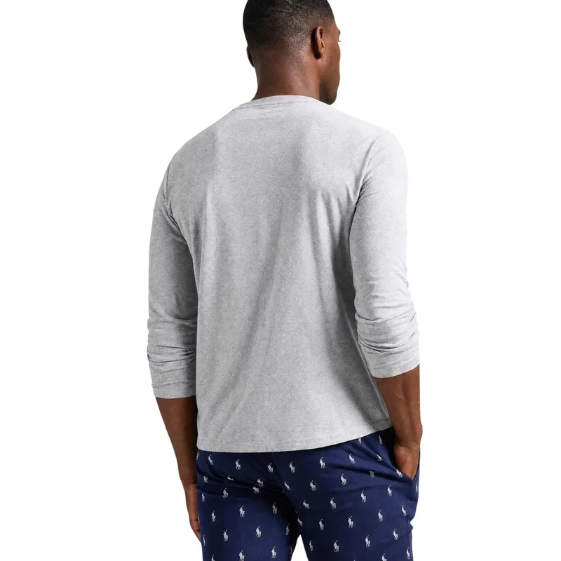 Ralph Lauren Herren Grauer Baumwoll-Schlafanzug Top