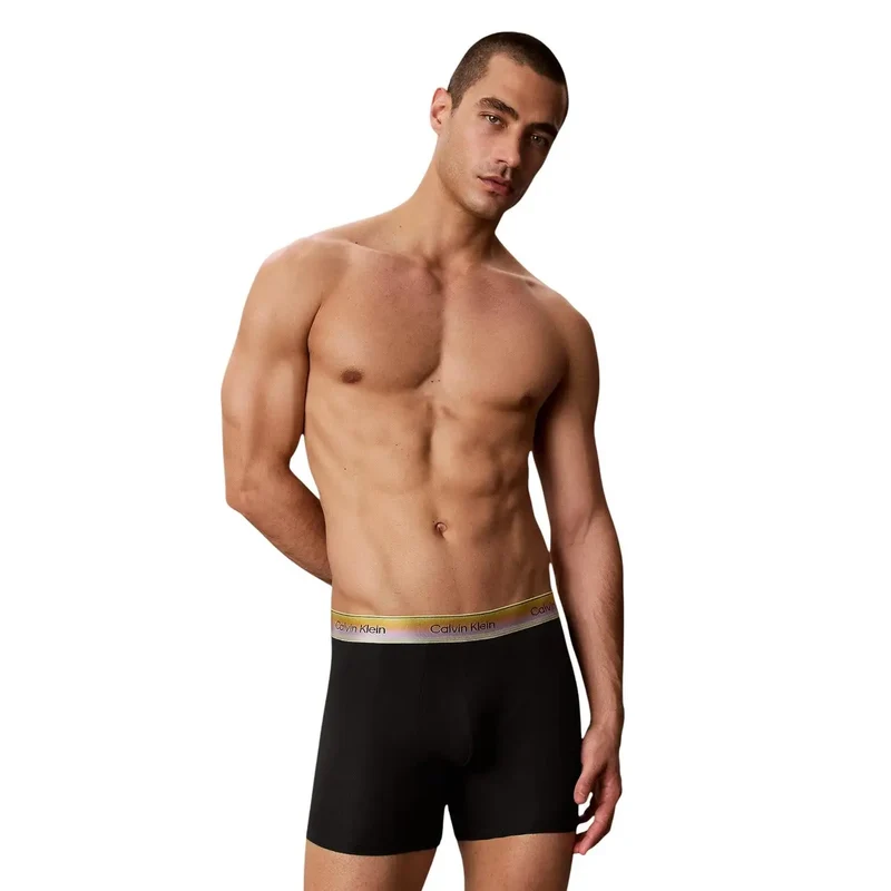 Calvin Klein Herren Boxershorts, schwarz, Baumwoll-Stretch