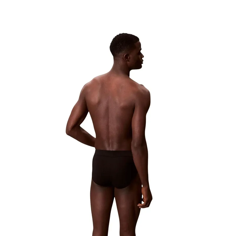 Calvin Klein Herren-Baumwoll-Hüftslip, Schwarz