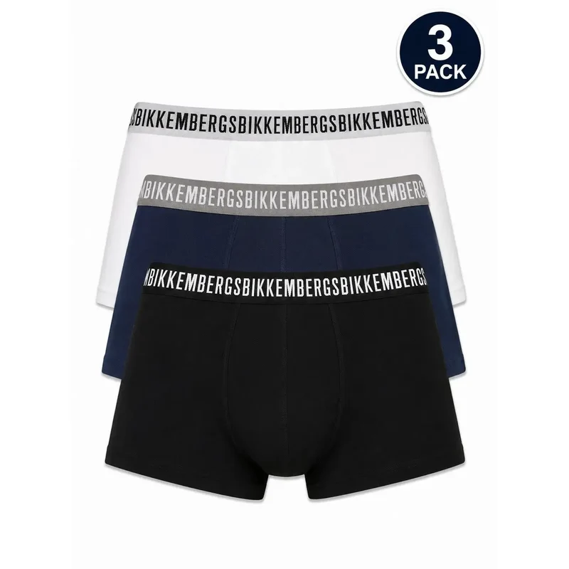 Bikkembergs Herren Baumwollunterwäsche Weiß Stretch
