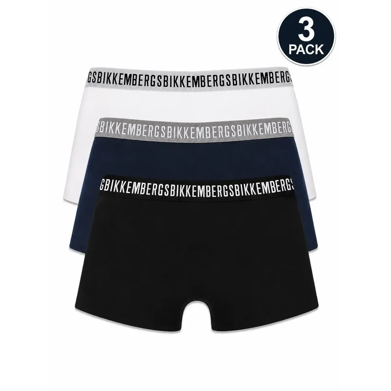 Bikkembergs Herren Baumwollunterwäsche Weiß Stretch
