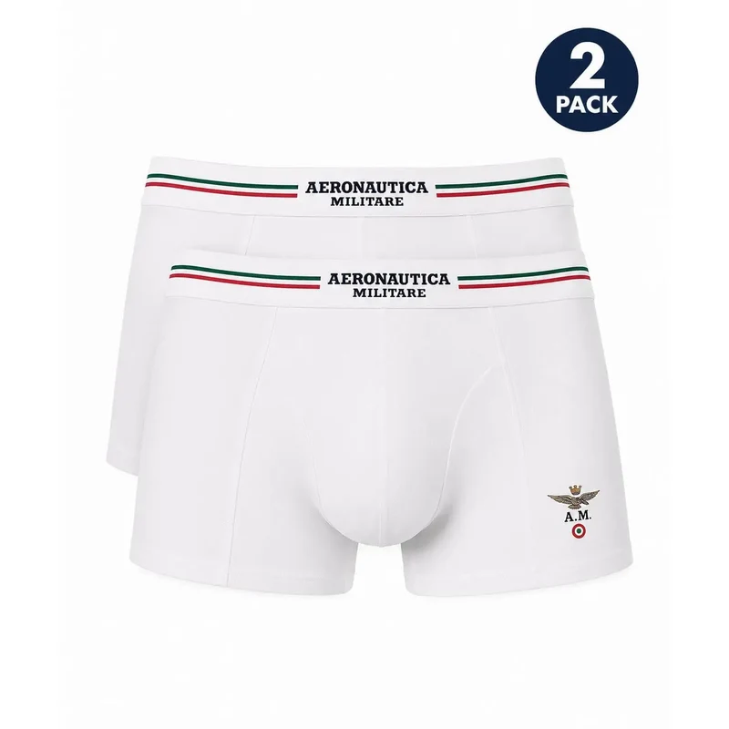 Aeronautica Militare Herren Boxershorts aus blauer Baumwolle