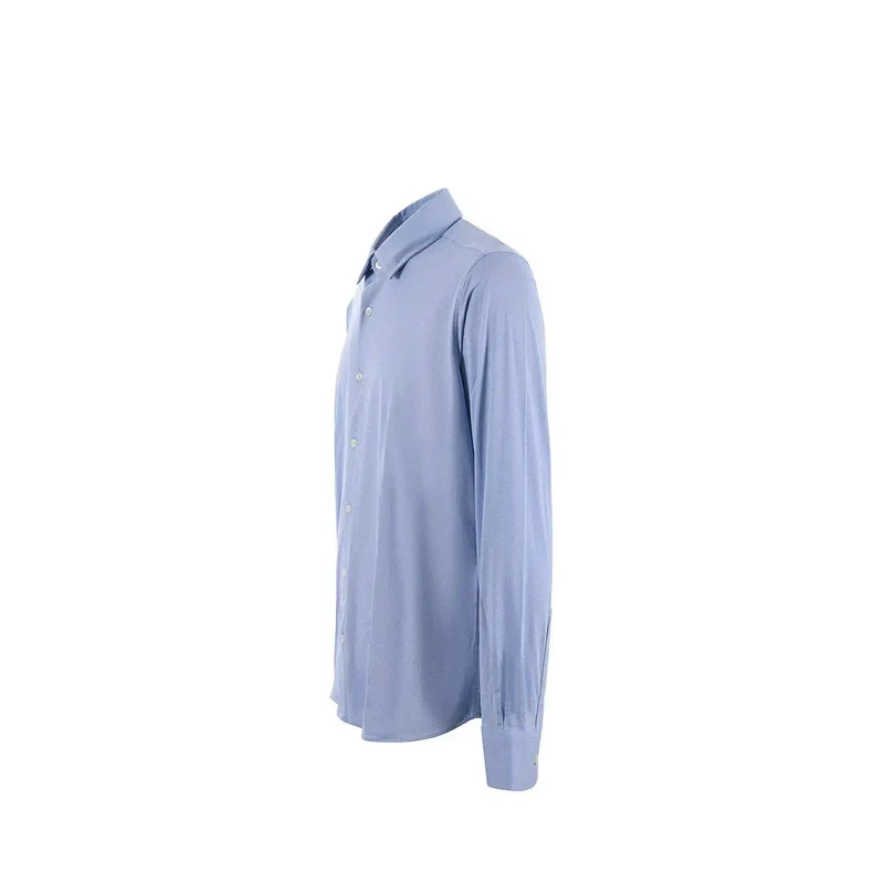 RRD Herrenhemd aus hellblauer Baumwolle mit Knöpfen