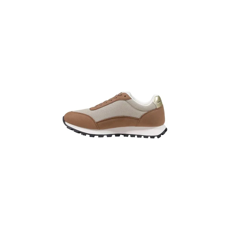 Armani Exchange Damen Beige Textil Sneakers